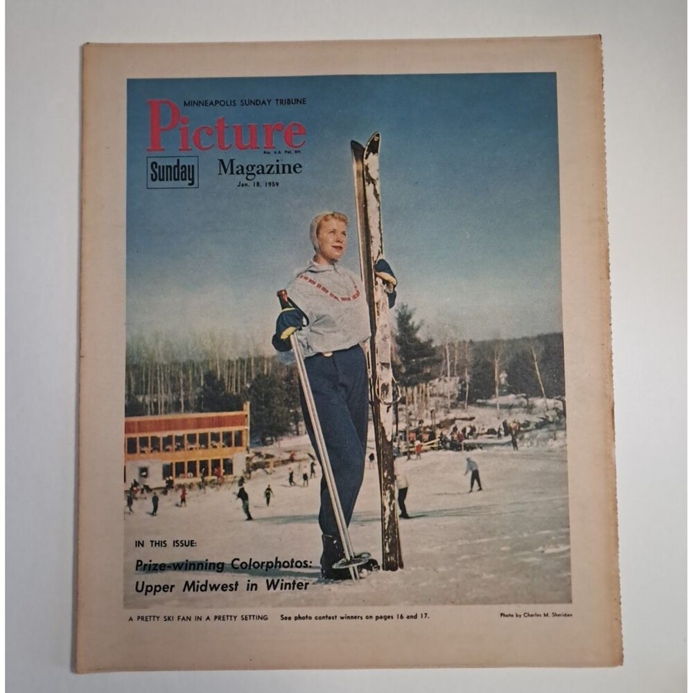 Picture Magazine Minneapolis Sunday Tribune 1/18/59 Upper Midwest in Winter